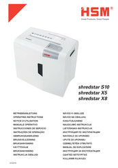 Hsm shredstar S10 Notice D'utilisation