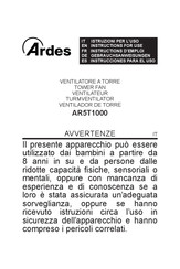 ARDES AR5T1000 Instructions D'emploi