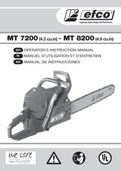 Efco MT 8200 Manuel D'utilisation Et D'entretien