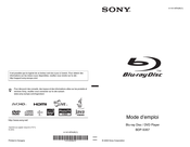 Sony BDP-S357 Mode D'emploi