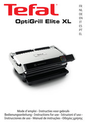 TEFAL OptiGrill Elite XL Mode D'emploi