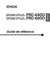 Epson STYLUS Pro 4800 Guide De Référence