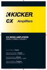 Kicker CX600.1 Manuel D'utilisation