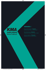 Kicker KMA800.1 Manuel D'utilisation