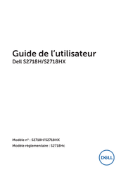 Dell S2718Hc Guide De L'utilisateur