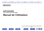 Denon AVR-X5200W Manuel De L'utilisateur