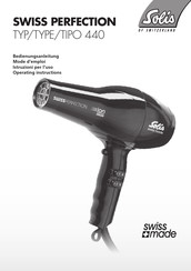 SOLIS Swiss Perfection 440 Mode D'emploi