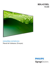 Philips Signage Solutions BDL4270EL Manuel De L'utilisateur