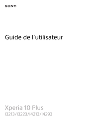 Sony I4293 Guide De L'utilisateur