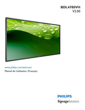 Philips SignageSolutions BDL4780VH Manuel De L'utilisateur