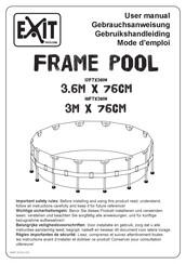 EXIT Toys FRAME POOL 12FTX30IN Mode D'emploi