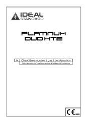 Ideal Standard PLATINUM DUO HTE Notice D'emploi