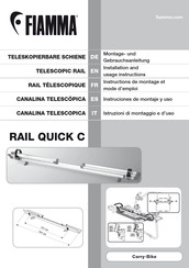 Fiamma RAIL QUICK C Instructions De Montage Et Mode D'emploi