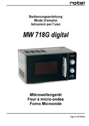 Rotel MW 718G digital Mode D'emploi