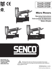 Senco FinishPro 23LXP Mode D'emploi