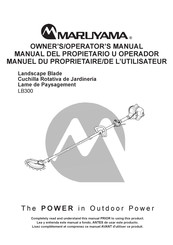 Maruyama LB300 Manuel Du Propriétaire/De L'utilisateur