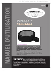 Intex PureSpa SPJ-HS-20-1 Manuel D'utilisation