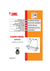 Fiamma CARRY-BIKE CARAVAN XL A PRO 200 Instructions De Montage