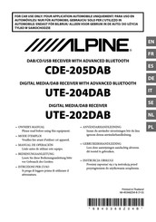 Alpine UE-202DAB Mode D'emploi