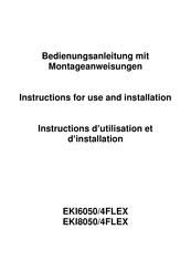 VonReiter EKI6050/4FLEX Instructions D'utilisation Et D'installation