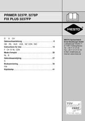 Mesto FIX PLUS 3237FP Mode D'emploi