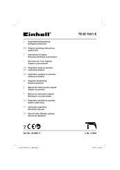 EINHELL TE-ID 750/1 E Instructions D'origine