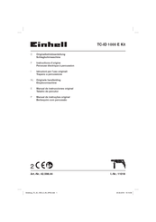 EINHELL 42.598.44 Instructions D'origine