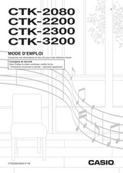 Casio CTK-3200 Mode D'emploi