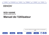 Denon DCD-1600NE Manuel De L'utilisateur