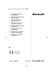 EINHELL BG-RS 2540/1 CB Mode D'emploi D'origine