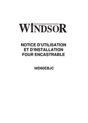 Windsor WD60EBJC Notice D'utilisation Et D'installation