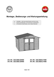 Weka 323.3020.20400 Notice De Montage, D'utilisation Et D'entretien