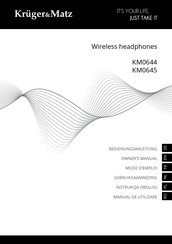 Krüger & Matz KM0645 Mode D'emploi