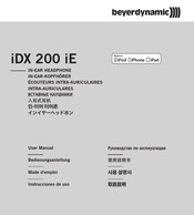 Beyerdynamic iDX 200 iE Mode D'emploi