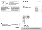 Sony BRAVIA KDL-40EX708 Mode D'emploi