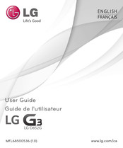 Lg G3 D852G Guide De L'utilisateur