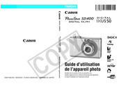 Canon PowerShot SD400 DIGITAL ELPH Guide D'utilisation