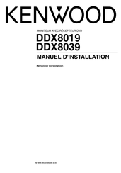 Kenwood DDX8039 Manuel D'installation