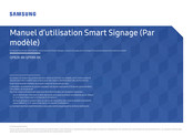 Samsung Smart Signage QP82R-8K Manuel D'utilisation