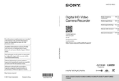Sony Handycam HDR-CX320E Mode D'emploi