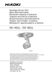 HIKOKI DS 18DJL Mode D'emploi