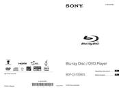 Sony BDP-CX7000ES Mode D'emploi