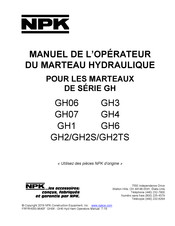 NPK GH2 Manuel De L'opérateur