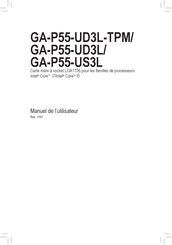 Gigabyte GA-P55-UD3L-TPM Manuel De L'utilisateur