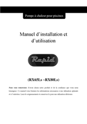 Rapid RXC65Ls Manuel D'installation Et D'utilisation