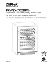 Zephyr PRW24C02BPG Guide D'utilisation, D'entretien Et D'installation