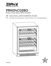 Zephyr PRW24C02BG Guide D'utilisation, D'entretien Et D'installation