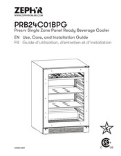 Zephyr PRB24C01BPG Guide D'utilisation, D'entretien Et D'installation