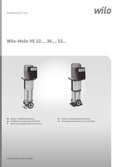 Wilo Helix VE 52 Série Notice De Montage Et De Mise En Service
