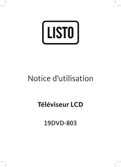 Listo 19DVD-803 Notice D'utilisation